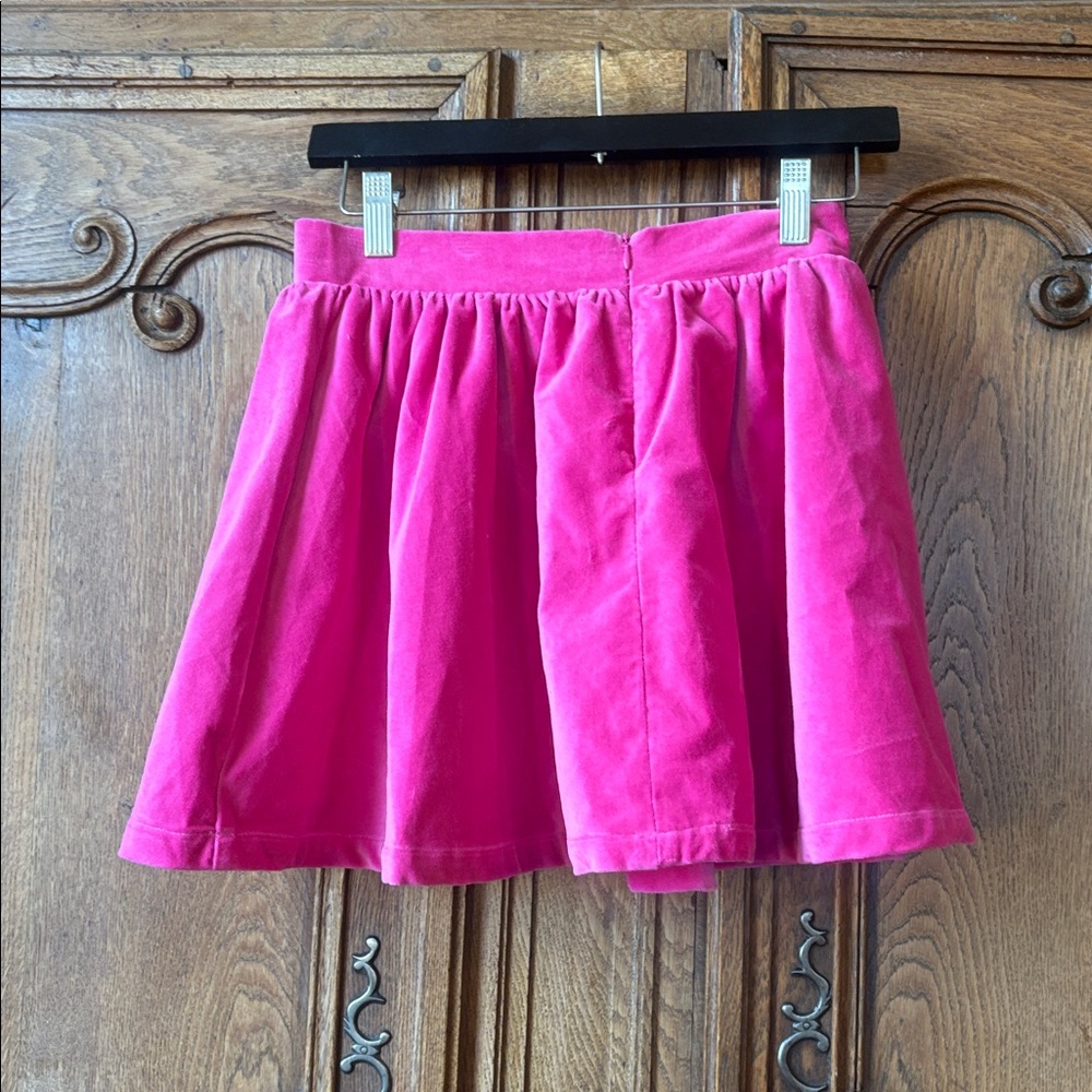 LuLu BeBe Girls Velvet Party Skirt - Pink - Picture 5 of 9
